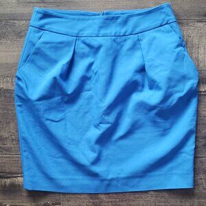 Zara Basic Blue Pencil Skirt with Pockets. NWOT Size Small